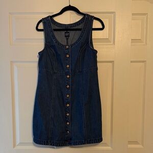 GAP Blue Denim Sleeveless Dress